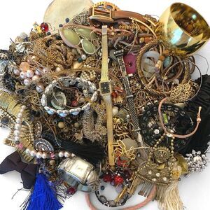 4 lb. + Craft Junk Jewelry Lot
